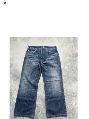7 for all mankind Men's Blue Denim Jeans 34/30
